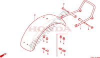 ACHTER STROOMLIJNKAP voor Honda DAX 70 Suzuka factory 1990