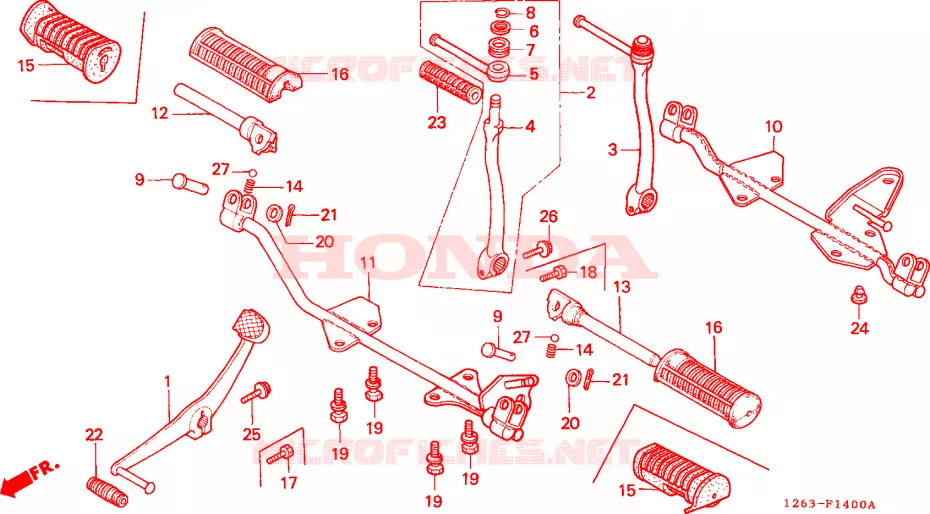 PEDAAL/OPSTAP Honda MOTO 50 DAX 1991  ST50L
