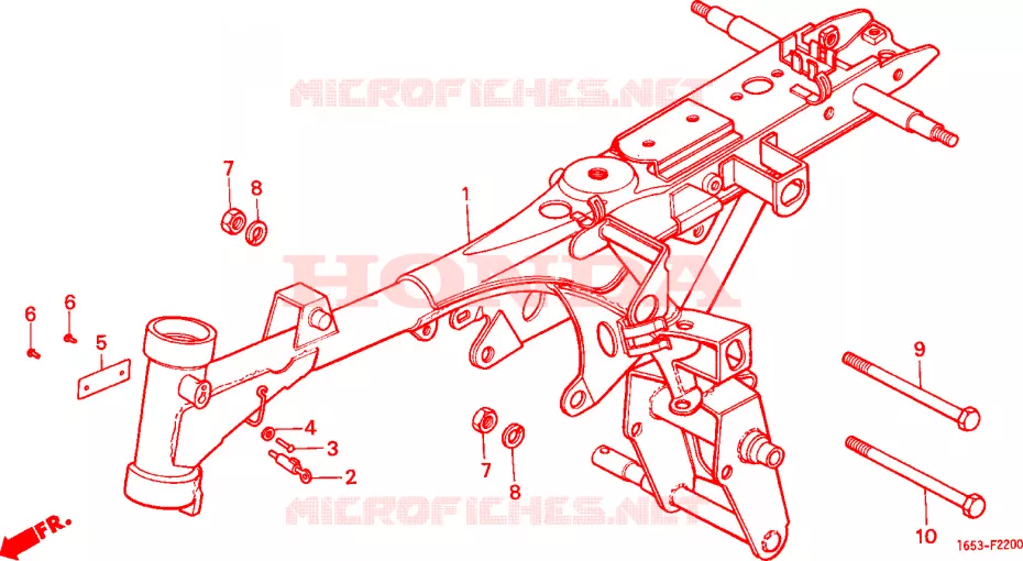 FRAME CHASSIS Honda MOTO 50 MONKEY 1979  Z50GZ_M