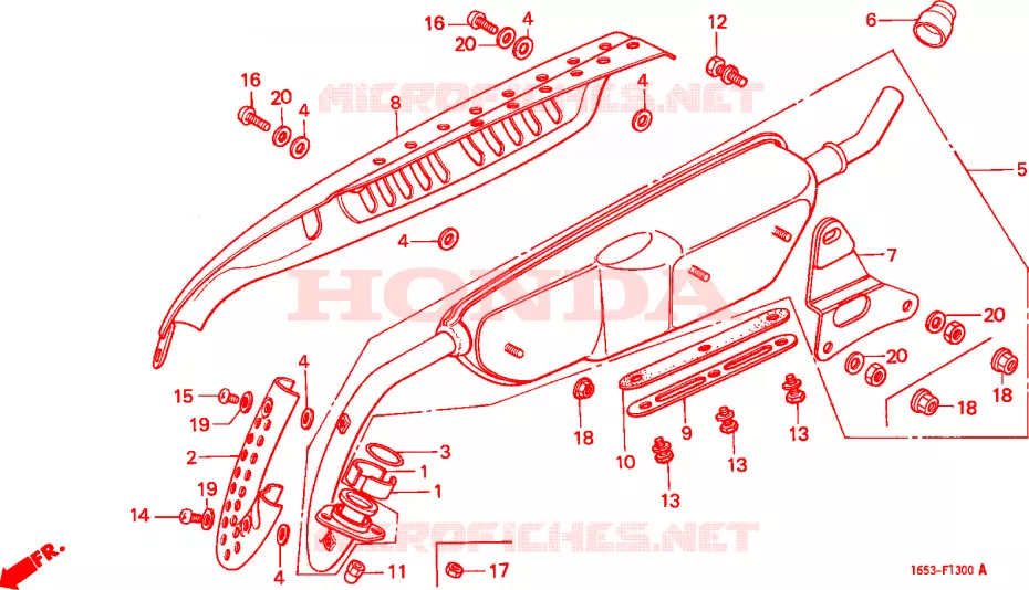 UITLAATDEMPER Honda MOTO 50 MONKEY 1986  Z50JF_M