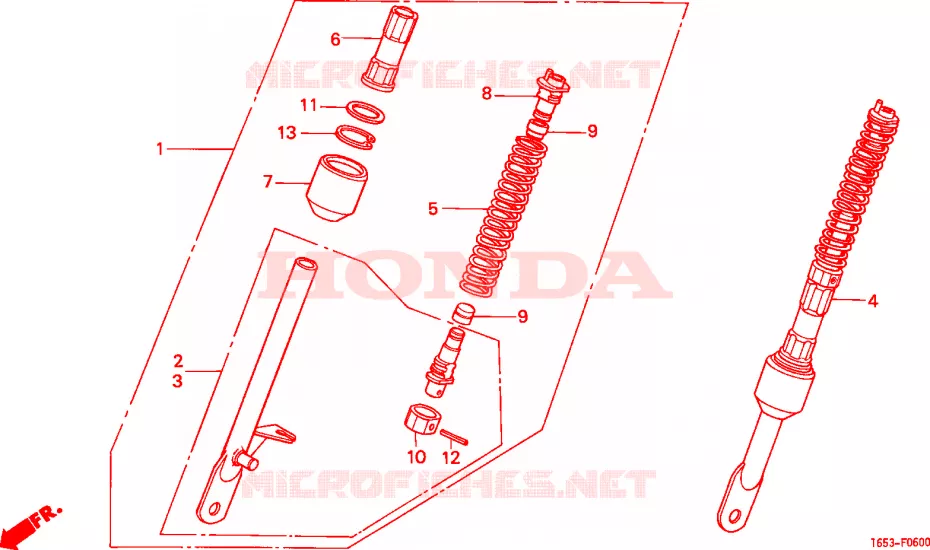 VOOR KUSSEN Honda MOTO 50 MONKEY 1983  Z50JD_M
