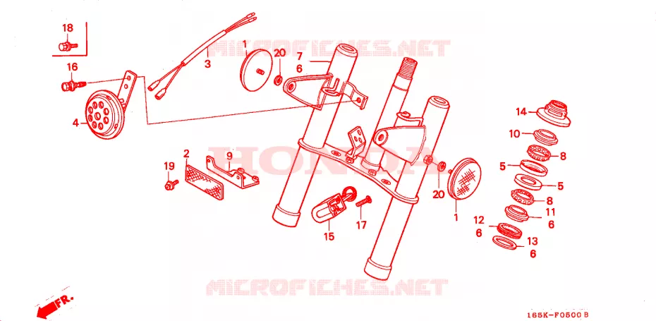 VOOR VORK Honda MOTO 50 MONKEY 1991  Z50JM_M