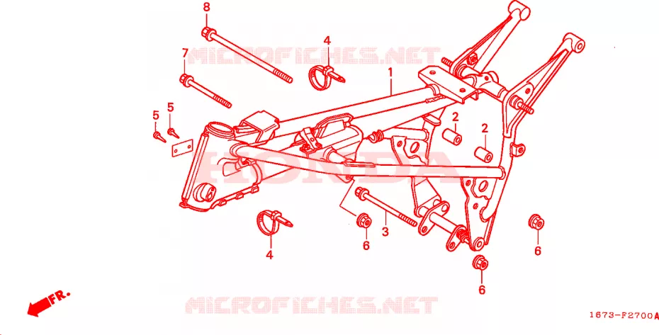 FRAME CHASSIS Honda MOTO 50 MT 1990  MT50SL