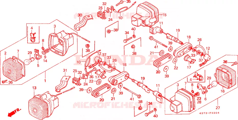 KNIPPERLICHT(5) Honda MOTO 125 XL 1984  XL125SC