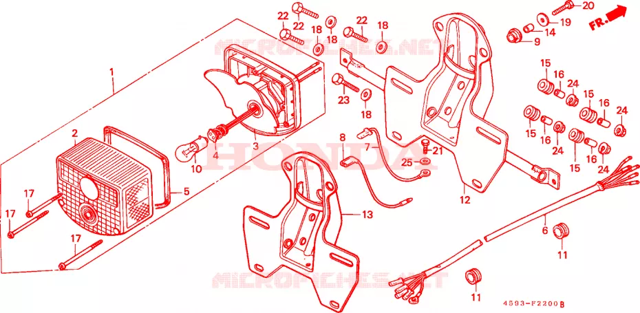 ACHTERLICHT(1) Honda MOTO 110 CT 1992  CT110G