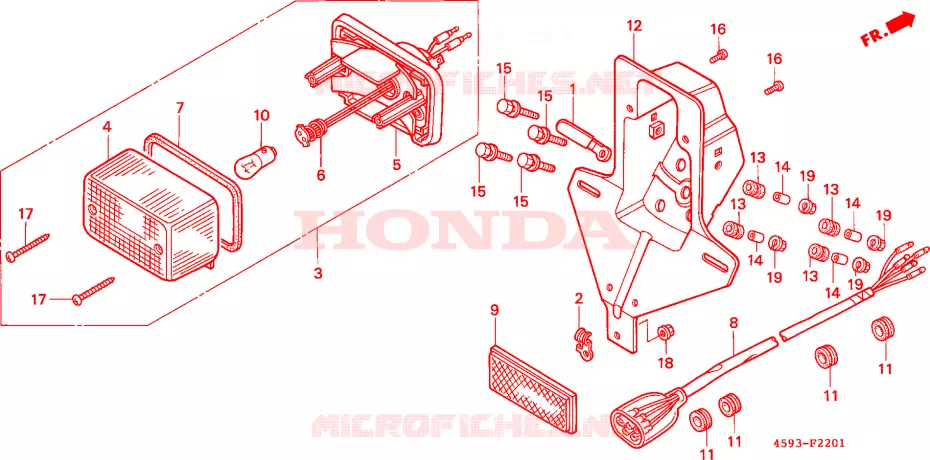 ACHTERLICHT(2) Honda MOTO 110 CT 1997  CT110P