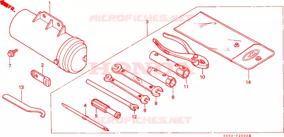 GEREEDSCHAP Honda MOTO 110 CT 1992  CT110G