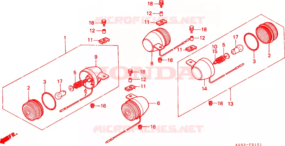 KNIPPERLICHT(2) Honda MOTO 110 CT 1985  CT110D