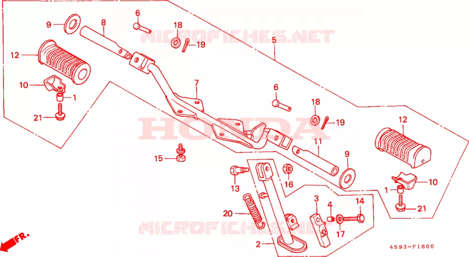 OPSTAP(1) Honda MOTO 110 CT 1984  CT110D