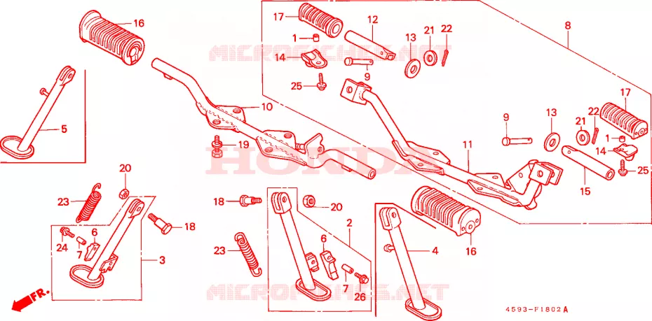 OPSTAP(3) Honda MOTO 110 CT 1992  CT110M