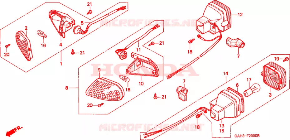 KNIPPERLICHT Honda SCOOTER 50 DIO 1994  SK50MN