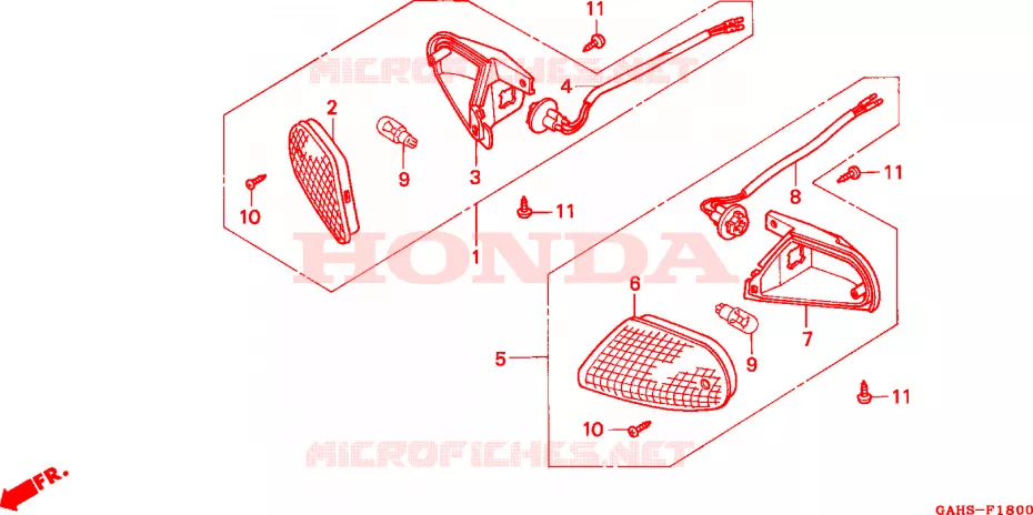 KNIPPERLICHT Honda SCOOTER 50 DIO 1993  SK50MP