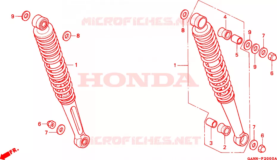 ACHTER KUSSEN Honda MOTO 50 DAX 1996  ST50T