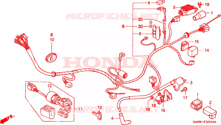 BEDRADINGSBUNDEL Honda MOTO 50 DAX 1994  ST50R