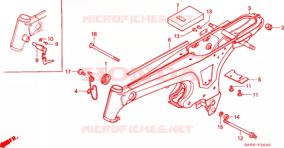 FRAME CHASSIS Honda MOTO 50 DAX 1996  ST50T