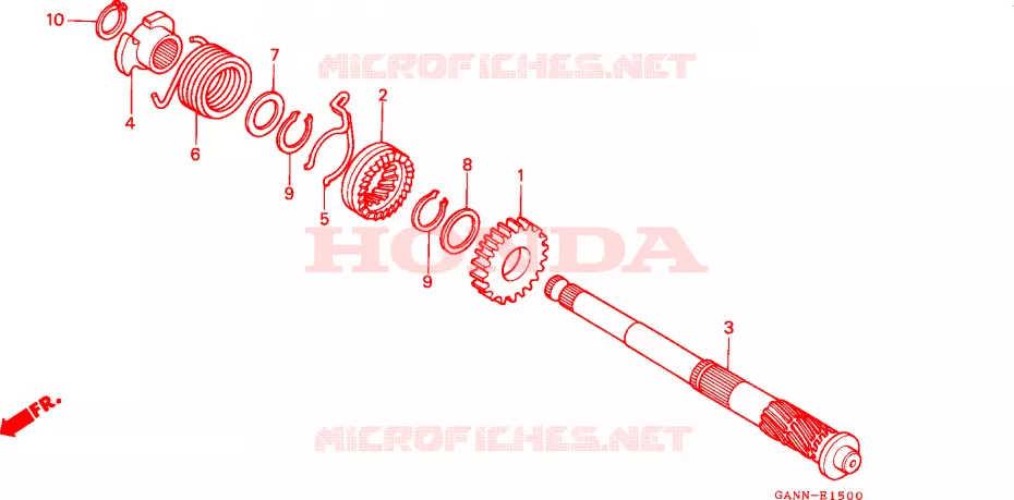KICKSTARTER SPIL Honda MOTO 70 DAX 1994  ST70R