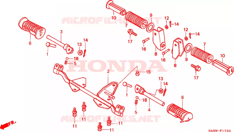 OPSTAP Honda MOTO 70 DAX 1992  ST70N
