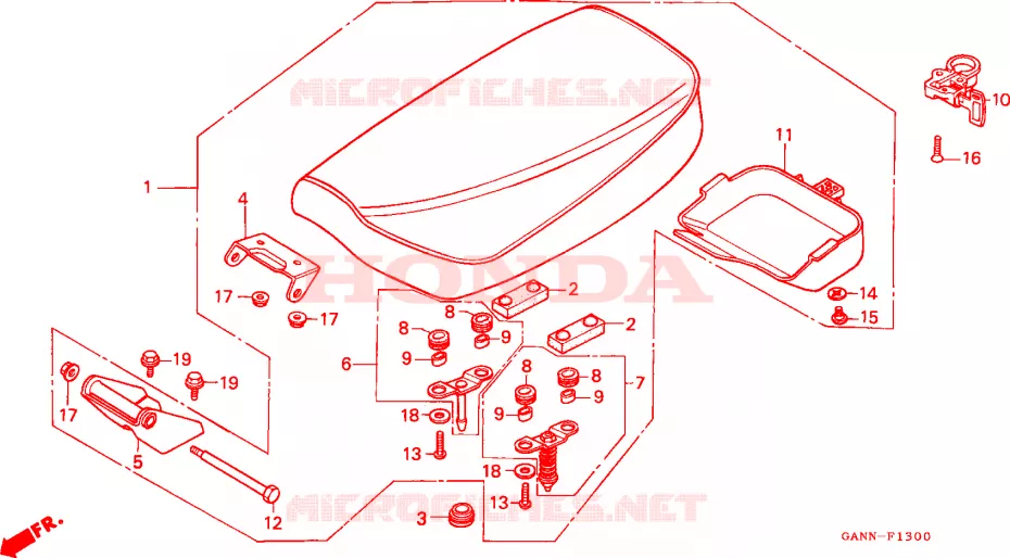 ZITTING Honda MOTO 50 DAX 1992  ST50N