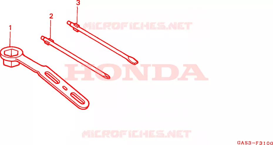 GEREEDSCHAP Honda MOTO 75 NSR 1993  NSR75P