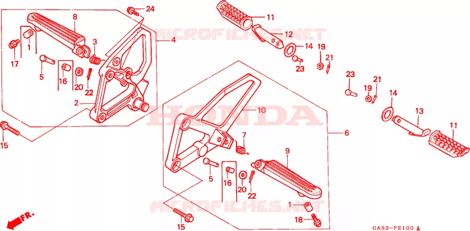 OPSTAP Honda MOTO 75 NSR 1992  NSR75N