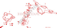 HENDEL PIJP/HENDEL AFDEKKING(C50P/C50T) voor Honda C 50 CIRCLE SHAPE WINKER 1993