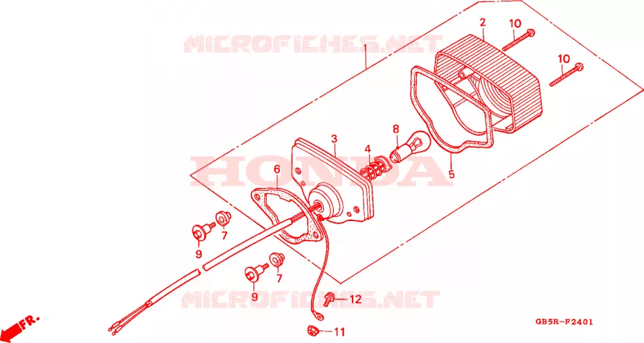 ACHTERLICHT(2) Honda MOTO 90 CUB 1996  C90STR
