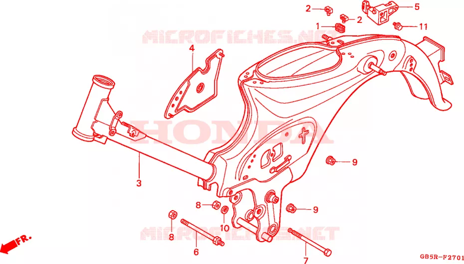 FRAME CHASSIS(2) Honda MOTO 90 CUB 1994  C90STR