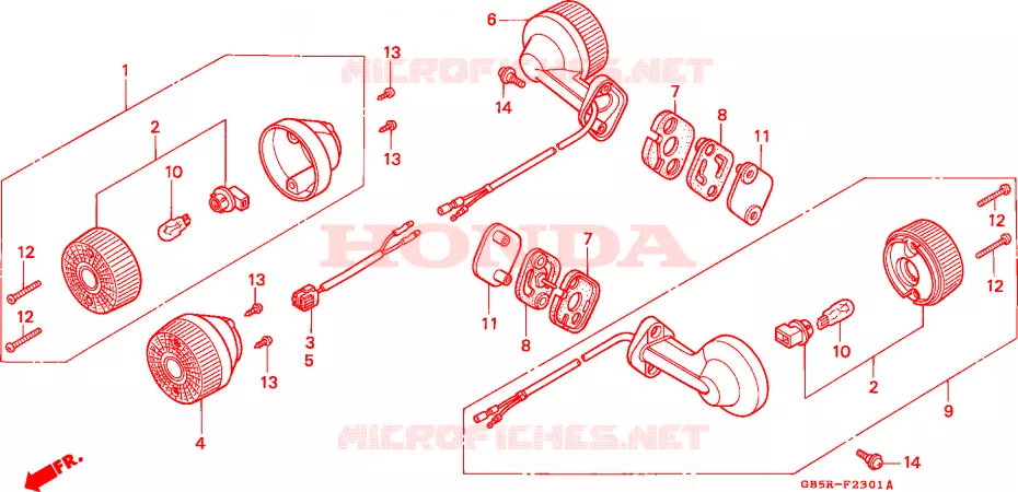 KNIPPERLICHT(2) Honda MOTO 90 CUB 1996  C90STR