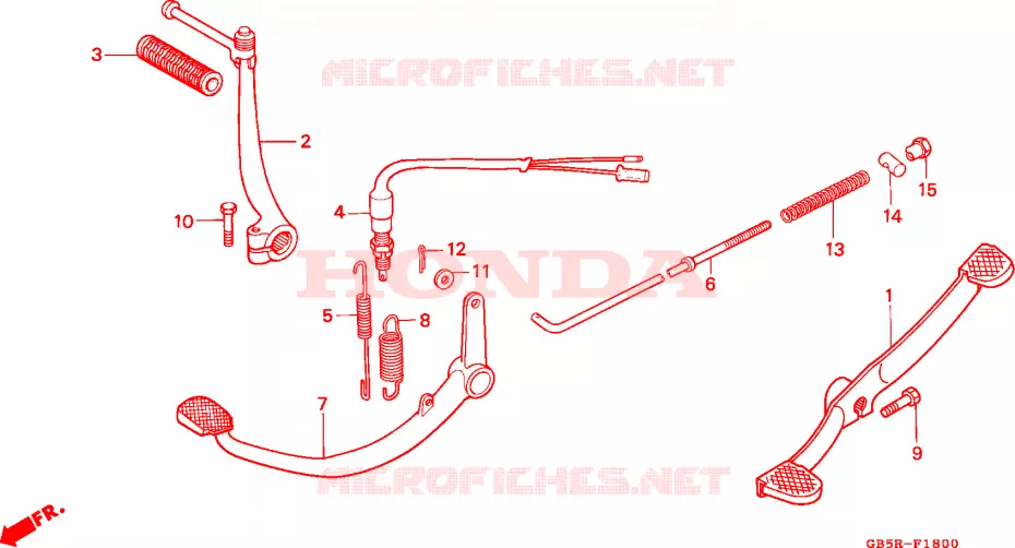 PEDAAL Honda MOTO 90 CUB 2000  C90STY