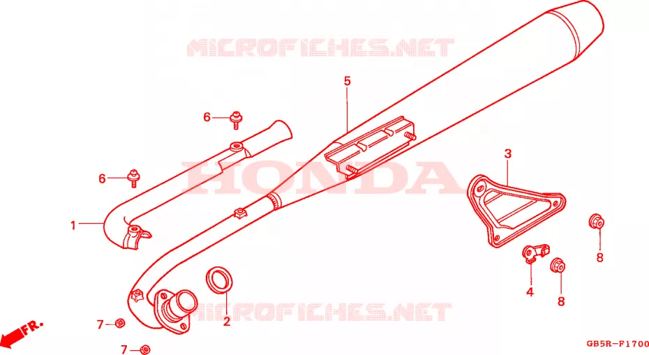 UITLAATDEMPER Honda MOTO 90 CUB 2000  C90STY