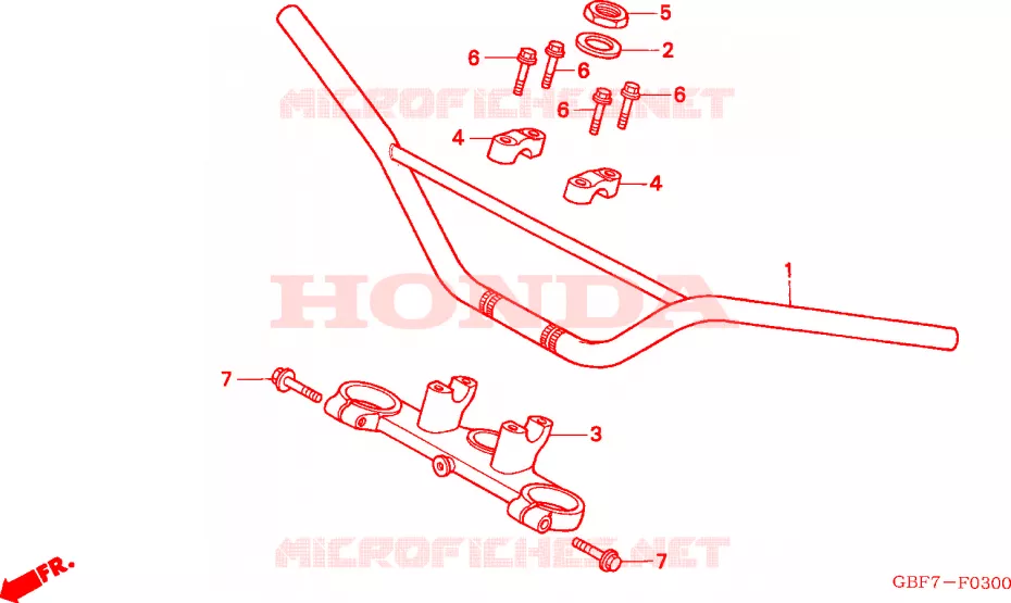 HENDEL PIJP Honda MOTO 85 CR 2006  CR85RB6