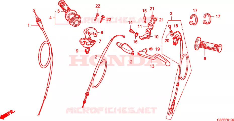SCHAKELAAR/KABEL Honda MOTO 85 CR 2007  CR85RB7