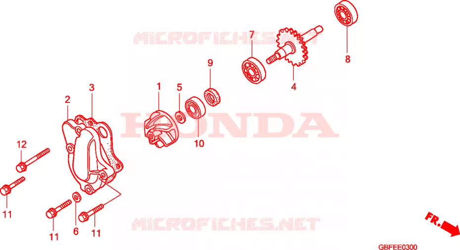 WATERPOMP Honda MOTO 85 CR 2007  CR85RB7
