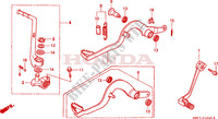 PEDAAL/KICKSTARTER ARM voor Honda CR 80 R BIG WHEEL 1997