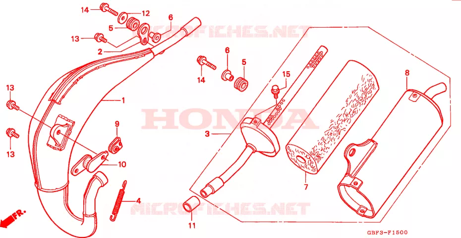 EXPANSIE KAMER Honda MOTO 80 CR 1999  CR80RX