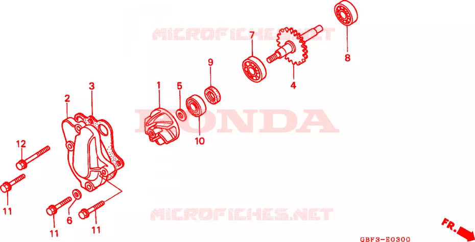 WATERPOMP Honda MOTO 80 CR 1999  CR80RBX