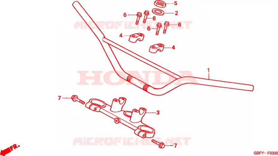 HENDEL PIJP/BOVENSTE BRUG Honda MOTO 80 CR 2000  CR80RBY