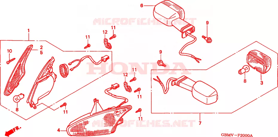 KNIPPERLICHT(1) Honda SCOOTER 50 SFX 1998  SFX50SW