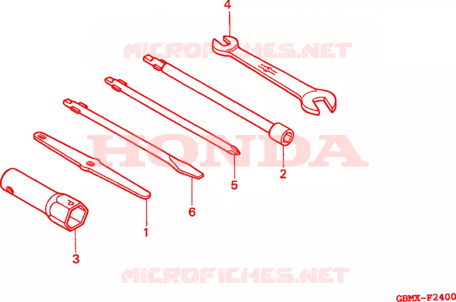 GEREEDSCHAP Honda SCOOTER 50 SFX 1999  SFX50SMMX