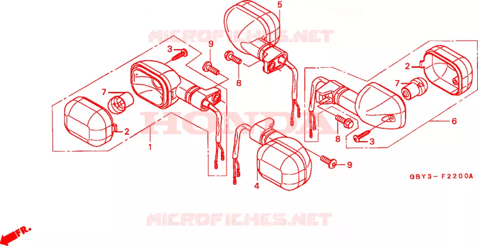 KNIPPERLICHT Honda SCOOTER 50 SCOOPY 1997  SH50T