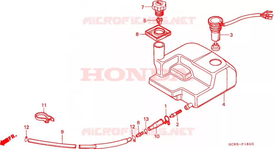 OLIE TANK Honda SCOOTER 80 LEAD 1994  NH80MDR