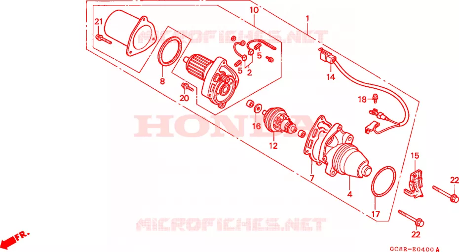 STARTEN MOTOR Honda SCOOTER 80 LEAD 1994  NH80MSR