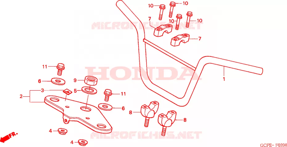 HENDEL PIJP/BOVENSTE BRUG Honda MOTO 70 CRF 2007  CRF70F7