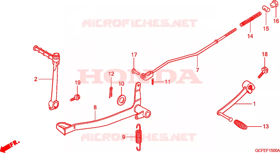 PEDAAL Honda MOTO 70 CRF 2005  CRF70F5