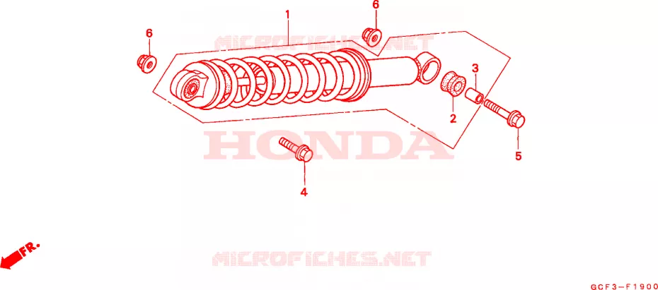 ACHTER KUSSEN Honda MOTO 70 XR 2003  XR70R3