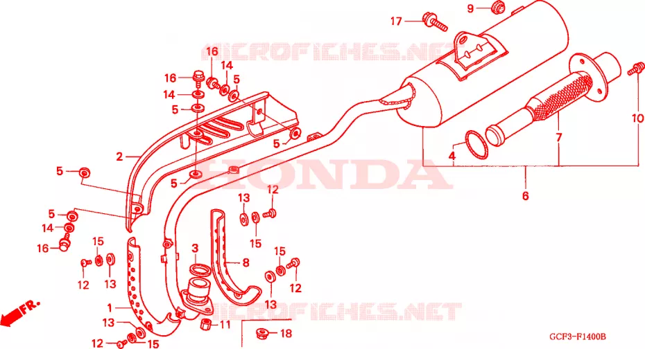 UITLAATDEMPER Honda MOTO 70 XR 2000  XR70RY