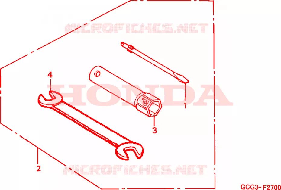 GEREEDSCHAP Honda SCOOTER 50 SKY 2000  SGX50SY