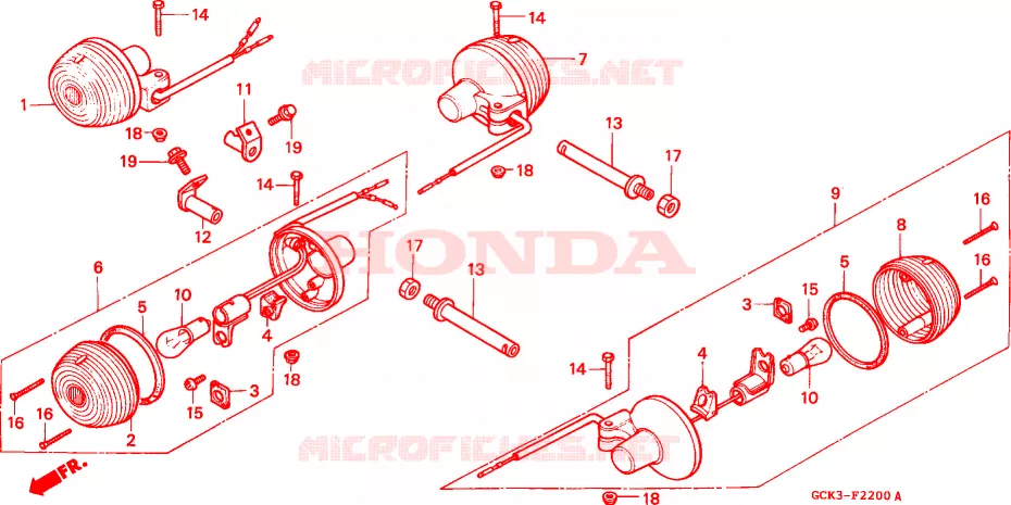KNIPPERLICHT Honda SCOOTER 50 SHADOW 1998  SRX50W