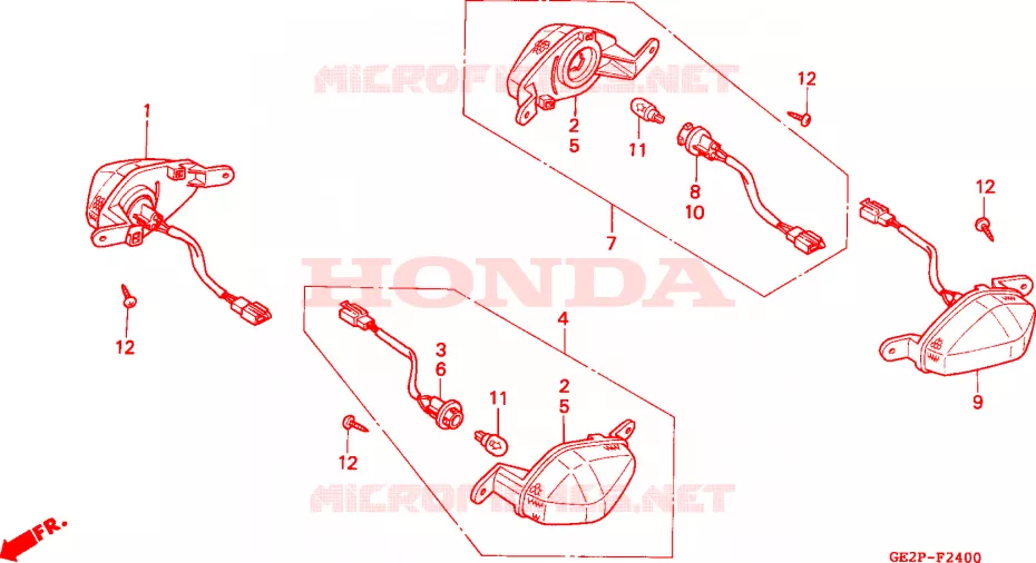 KNIPPERLICHT Honda MOTO 50 NSR 1995  NSR50FS