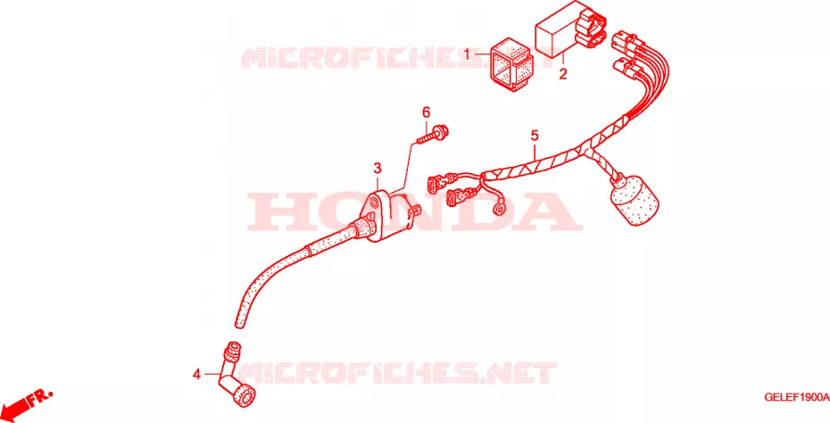 BEDRADINGSBUNDEL Honda MOTO 50 CRF 2005  CRF50F5